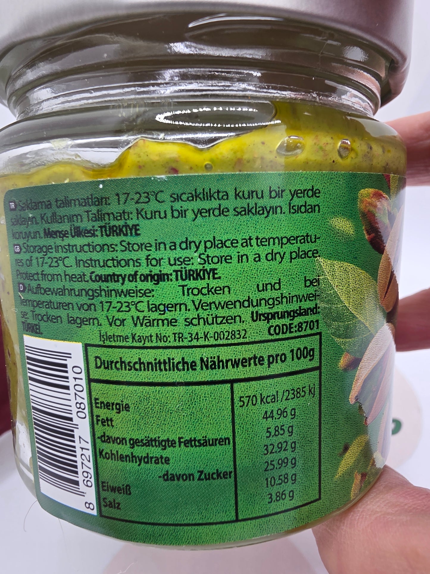 Cellos Taste Pistazienpaste 200g