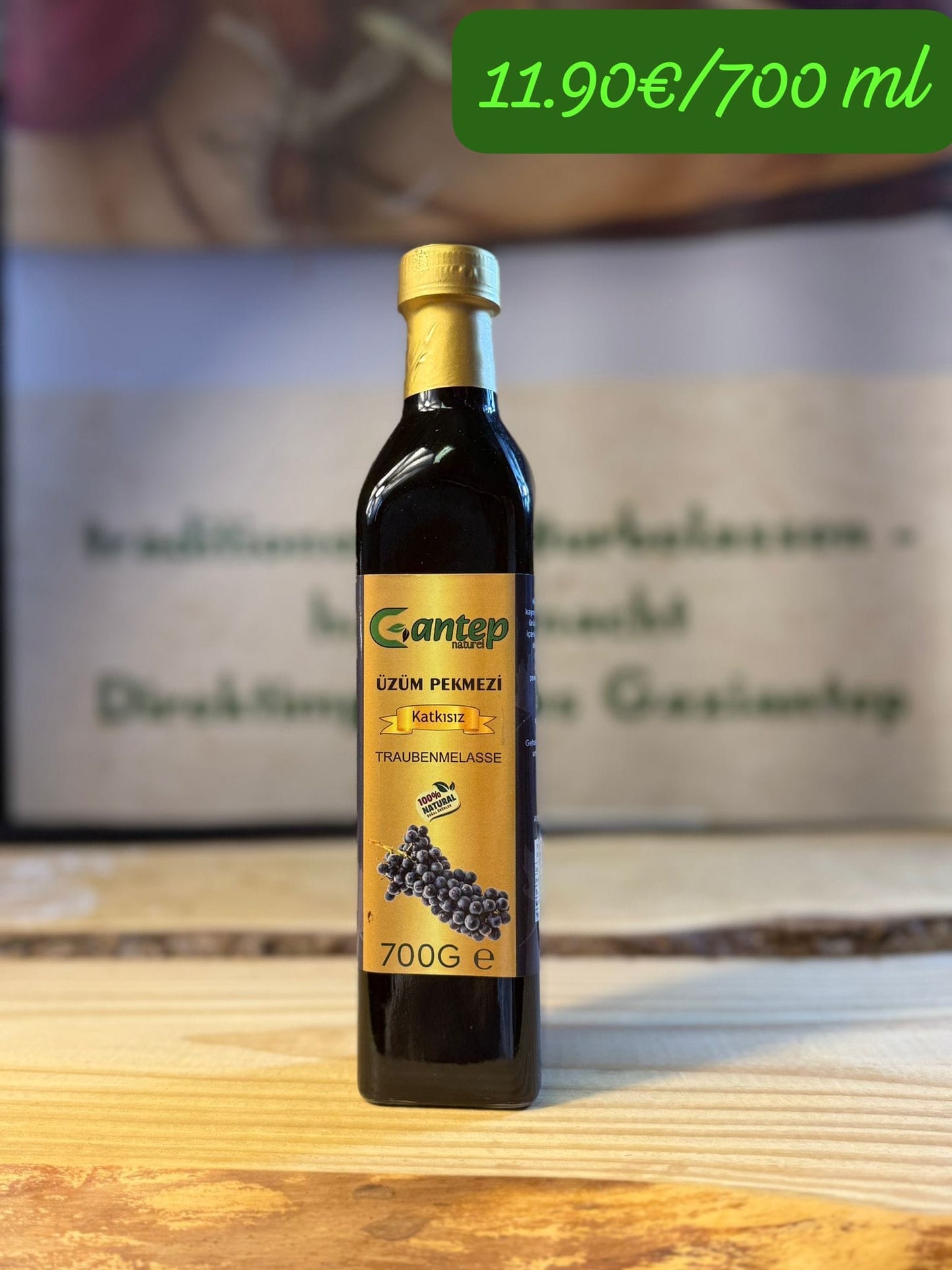 Gantep Naturel Üzüm Pekmez Traubenmelasse 700 ml